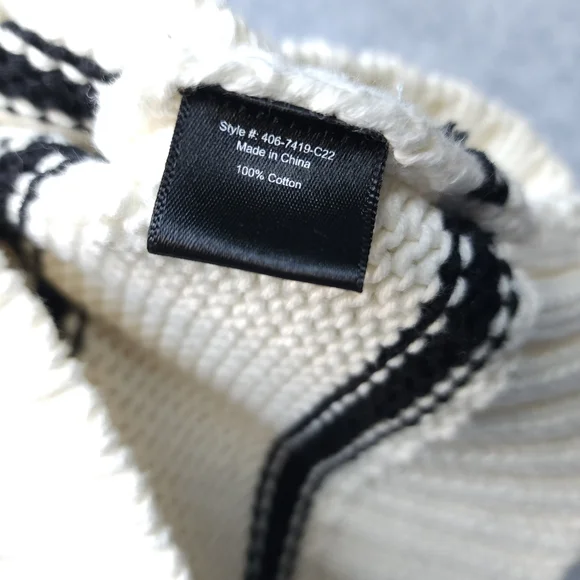 Jenni Kayne Chloe Ivory Black Stripe Crewneck - Picture 7 of 9